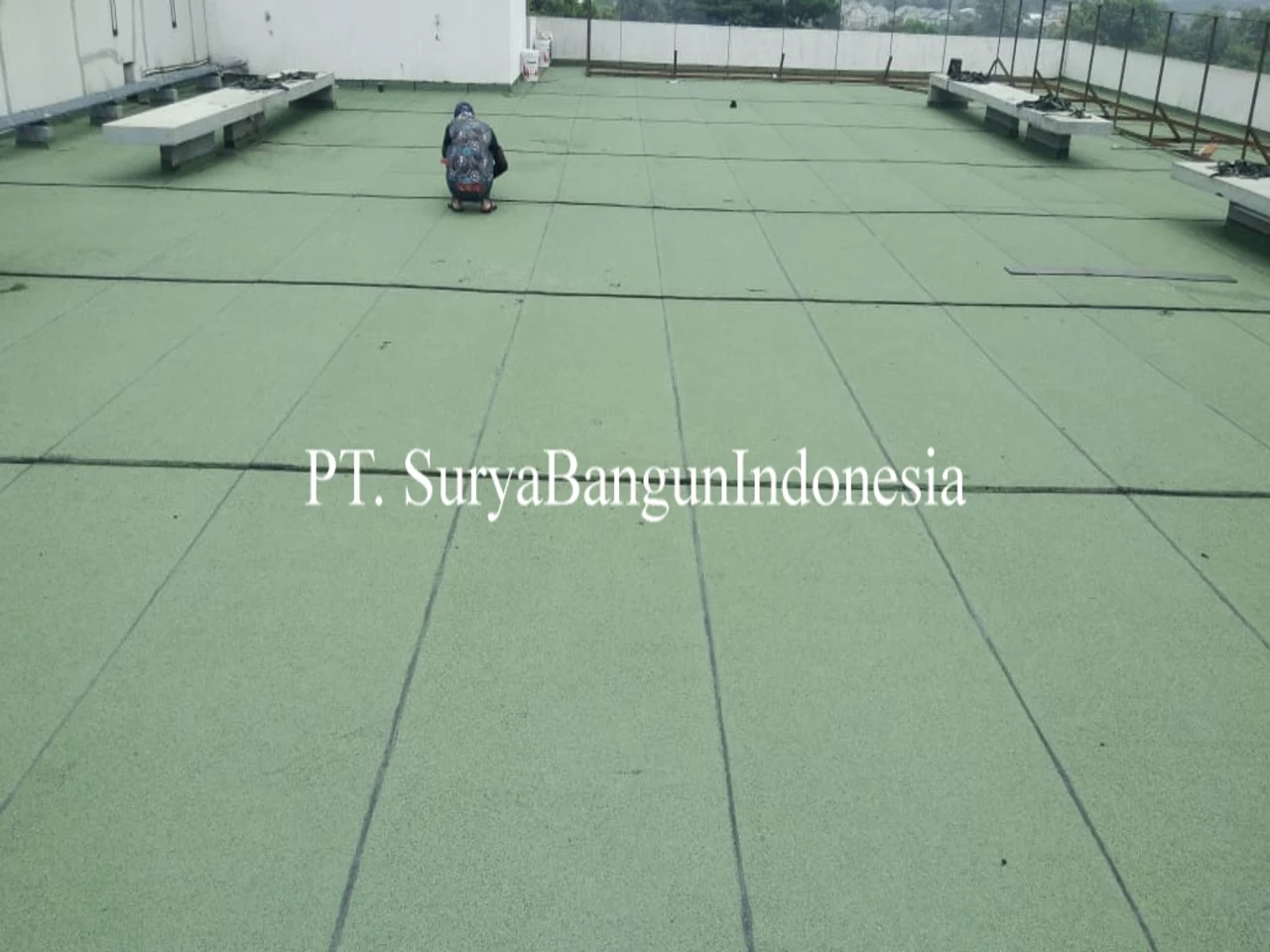 Dokumentasi pekerjaan waterproofing 5 — aplikasi waterproofing coating oleh Surya Waterproofing