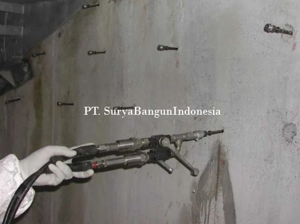 Pekerjaan struktur beton untuk solusi kebocoran bangunan